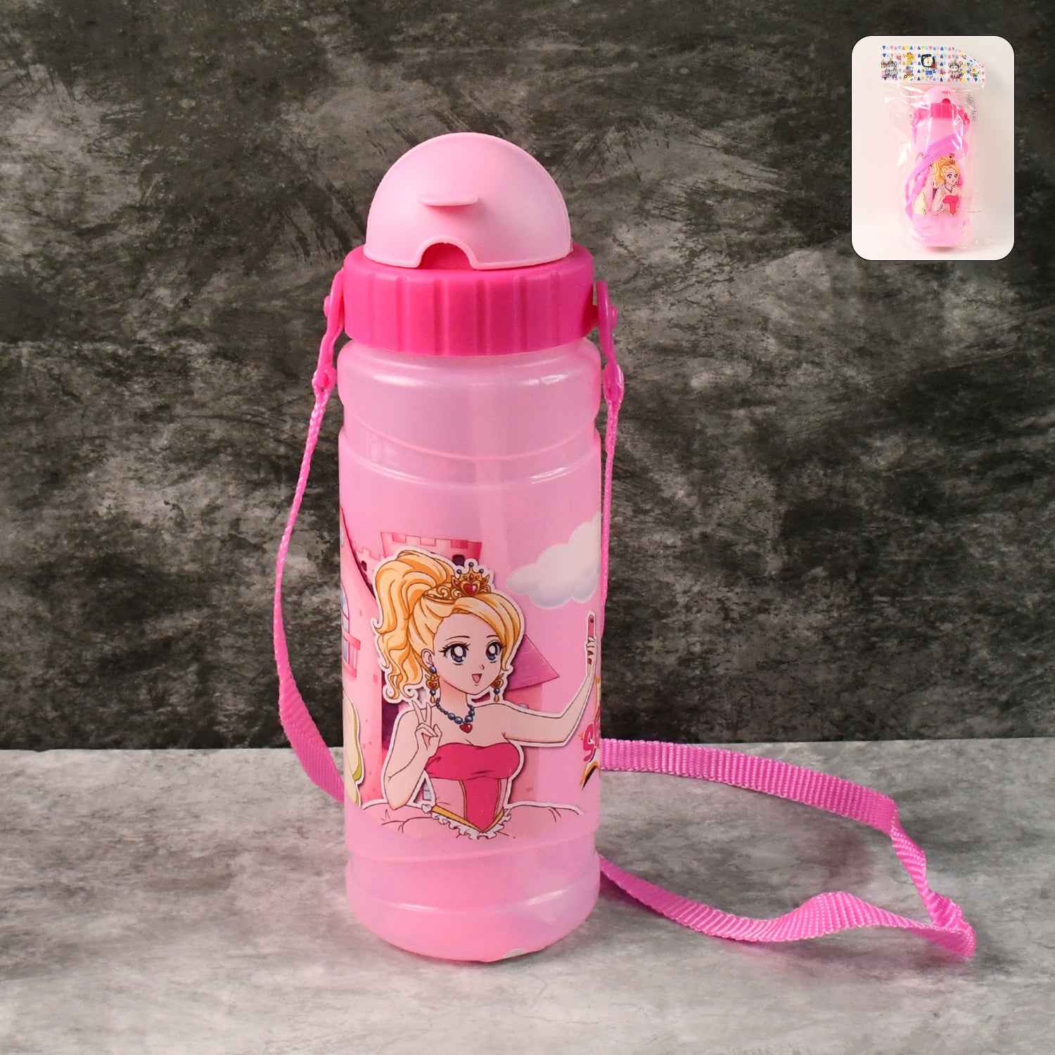 Cartoon Printed Water Bottle 550ml (1 Pc) Cartoon Printed Water Bottle 550ml (1 Pc)